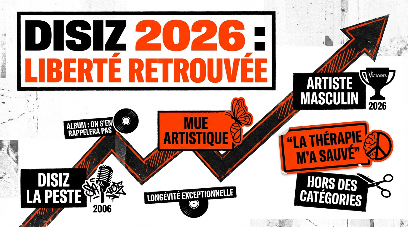 Disiz triomphe aux Victoires de la Musique 2026