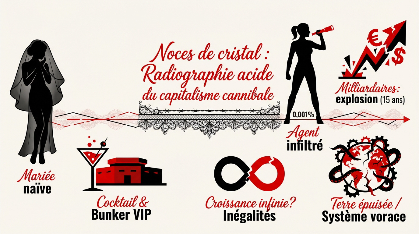 Affiche du spectacle Noces de Cristal d'Audrey Vernon